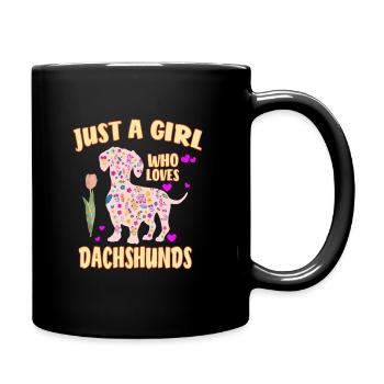 Une seule fille qui aime les teckels - Dachshund Mistress - Mug uni - noir - Droite
