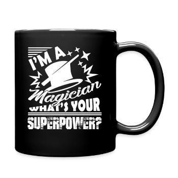 Magician Magician Superpower - Full Colour Mug - black - Right