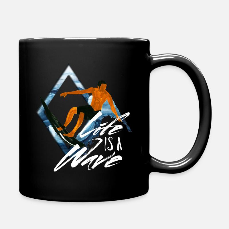 Surfer disant - Mug uni - noir