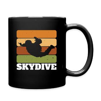 Skydive - Tasse einfarbig - Schwarz - Rechts