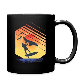 Idée cadeau Wing Foiling Surfing Surfer - Mug uni - noir - Droite
