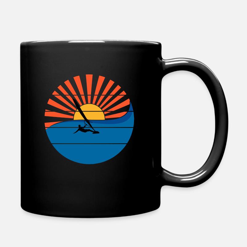 Windsurfer Sunset Windsurfing Windsurfing Gift - Full Colour Mug - black