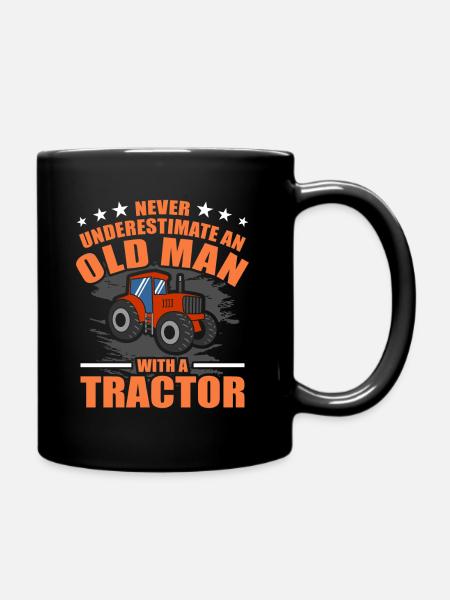 Traktor - Tasse einfarbig - Schwarz