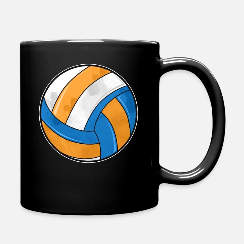 Volleyball Ball - Tasse einfarbig - Schwarz