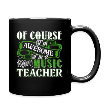 Music Teacher Awesome Music Teacher - Full Colour Mug - black - Right