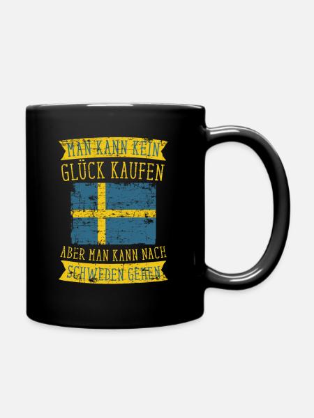 Schweden Europa - Tasse einfarbig - Schwarz