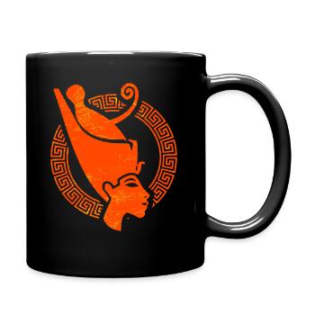 Egypt vacation pyramids sphinx archeology - Full Colour Mug - black - Right