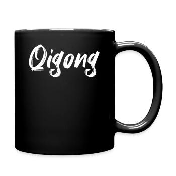 Qigong Martial Artist or Qigong - Full Colour Mug - black - Right