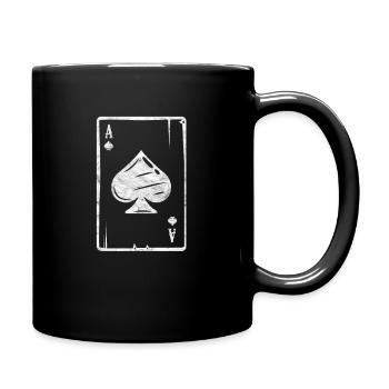 Ace Poker Card Game Card Game Card Gift - Full Colour Mug - black - Right