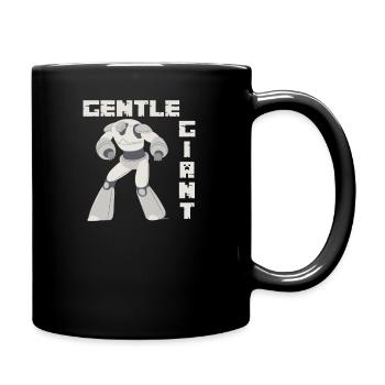 sanfter Riese - Tasse einfarbig - Schwarz - Rechts