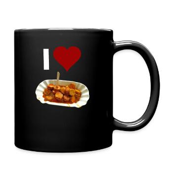 I love currywurst - Full Colour Mug - black - Right