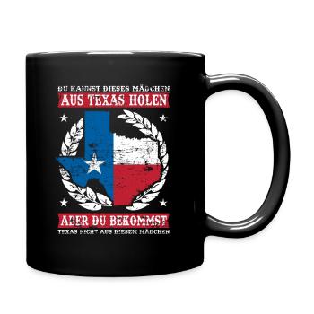 Texas Patrioten Cowboy - Tasse einfarbig - Schwarz - Rechts