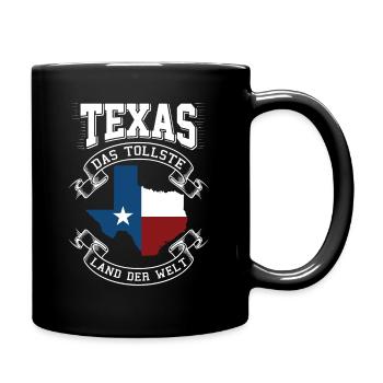 Texas - Tasse einfarbig - Schwarz - Rechts