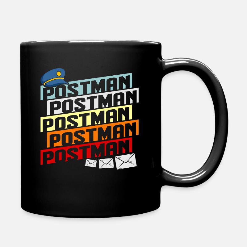 Post Briefträger Post Spruch Brief Postbote Gesche - Tasse einfarbig - Schwarz
