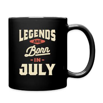 Les légendes sont nées en juillet - cadeau d'anniversaire de juillet - Mug uni - noir - Droite