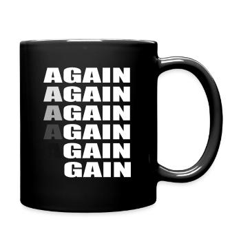 Gym Motivation Inspiration Fit Woman - Full Colour Mug - black - Right
