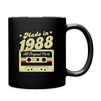 Made in 1988 - Tasse einfarbig - Schwarz - Rechts