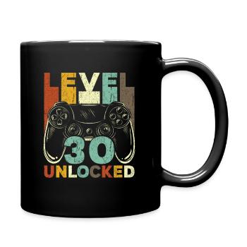 Level 30 Unlocked - Tasse einfarbig - Schwarz - Rechts
