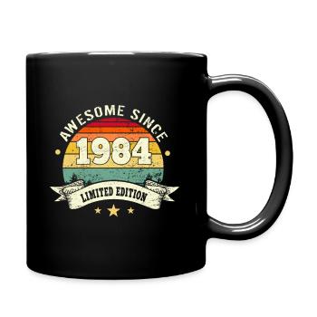 Awesome Since 1984 - Tasse einfarbig - Schwarz - Rechts