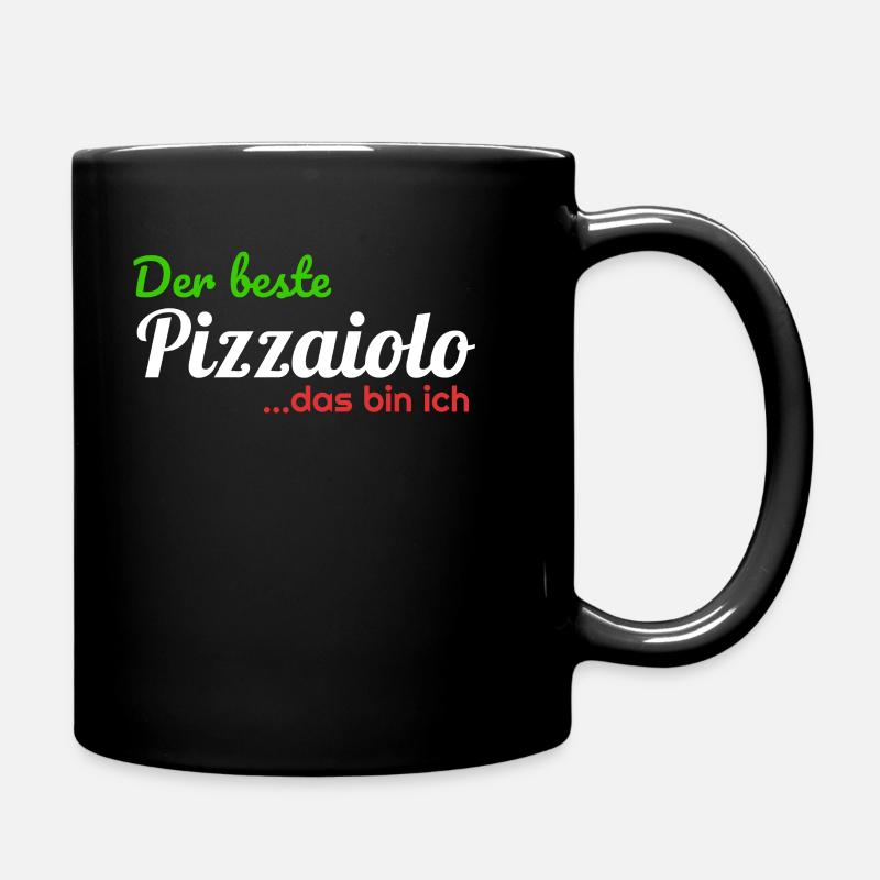 Der Beste Pizzaiolo...das bin ich grafik pizza des - Tasse einfarbig - Schwarz