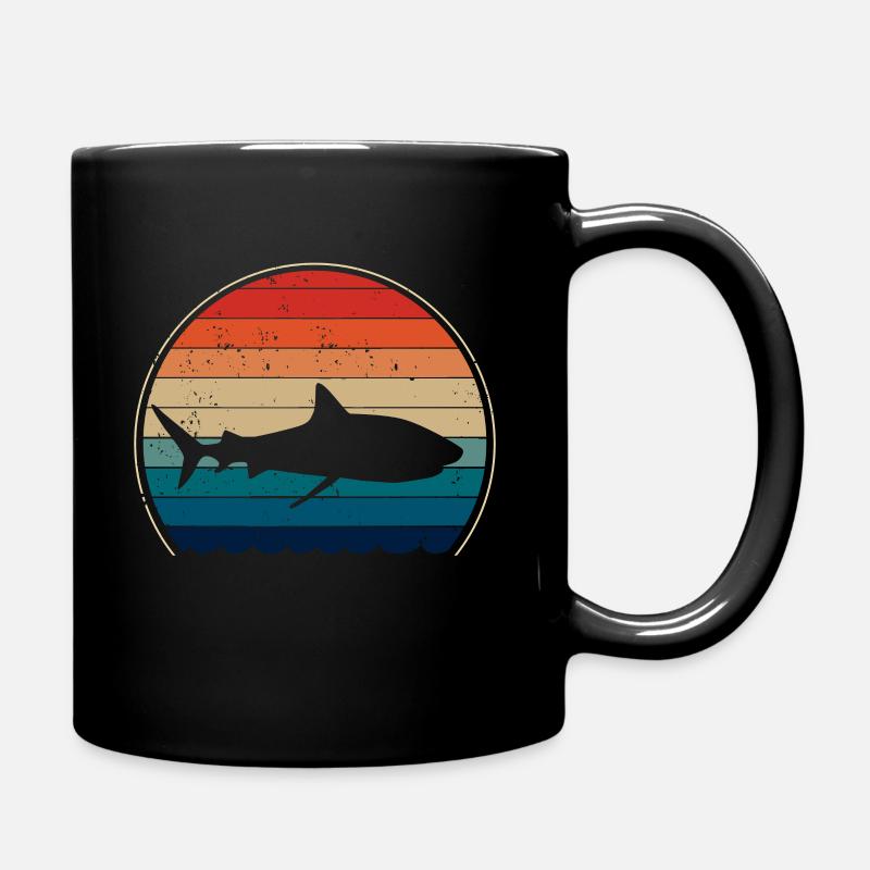 Hai Haie Retro Vintage - Tasse einfarbig - Schwarz