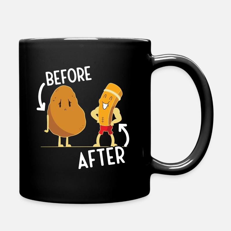 Fitnessstudio Sport Motivation Geschenk - Tasse einfarbig - Schwarz