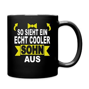 bester Sohn der Welt best Kind Junge Geschenk - Tasse einfarbig - Schwarz - Rechts