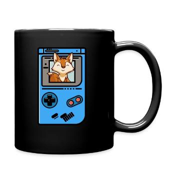 Fuchs - Tasse einfarbig - Schwarz - Rechts