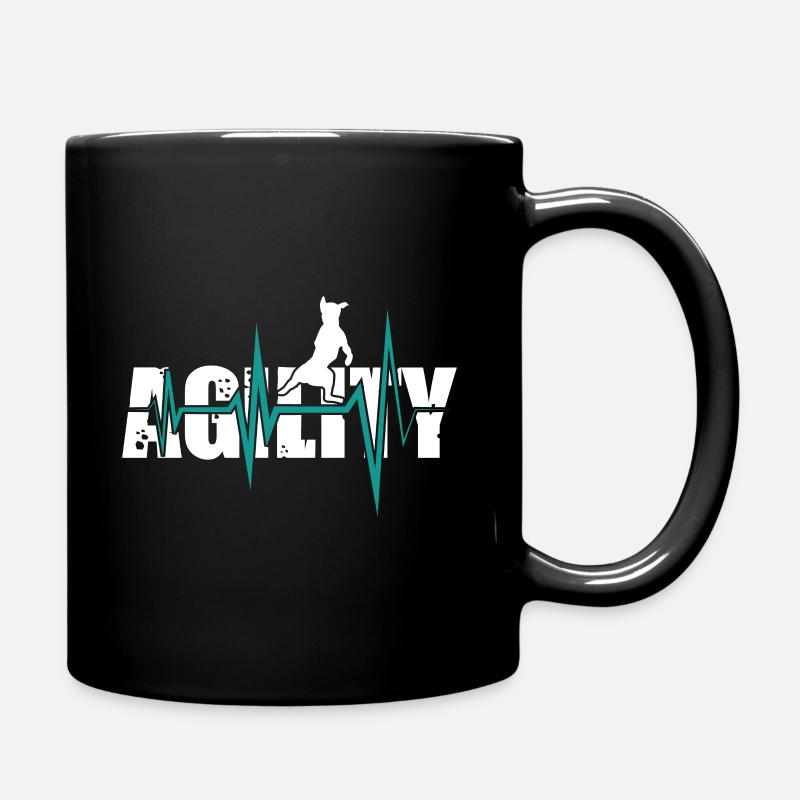 Agility dogs - agility - Full Colour Mug - black