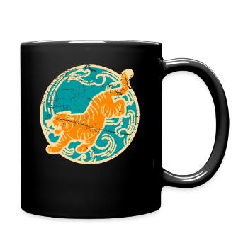 Tigre arts martiaux mixtes gros chats chats sauvages - Mug uni - noir - Droite