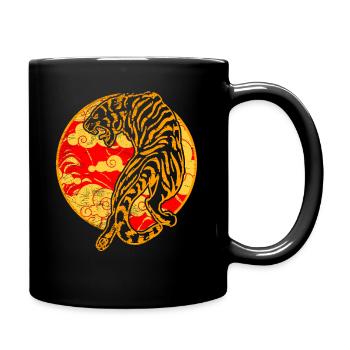 Tigre arts martiaux mixtes gros chats chats sauvages - Mug uni - noir - Droite