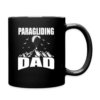 Gleitschirm Piloten Paraglider Paragliding Dad - Tasse einfarbig - Schwarz - Rechts