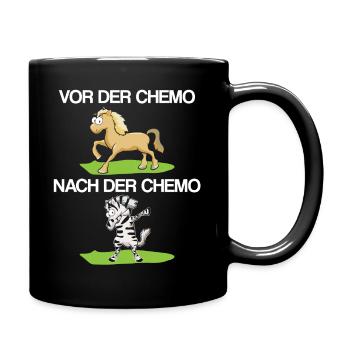 Krebs-Überlebender Kampf gegen Krebs Chemotherapie - Tasse einfarbig - Schwarz - Rechts