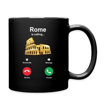 Rom - Tasse einfarbig - Schwarz - Rechts