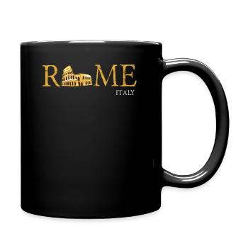 Rom - Tasse einfarbig - Schwarz - Rechts