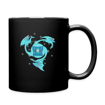 Rollenspieler D20 Loot Chest RPG W20 Würfel - Tasse einfarbig - Schwarz - Rechts