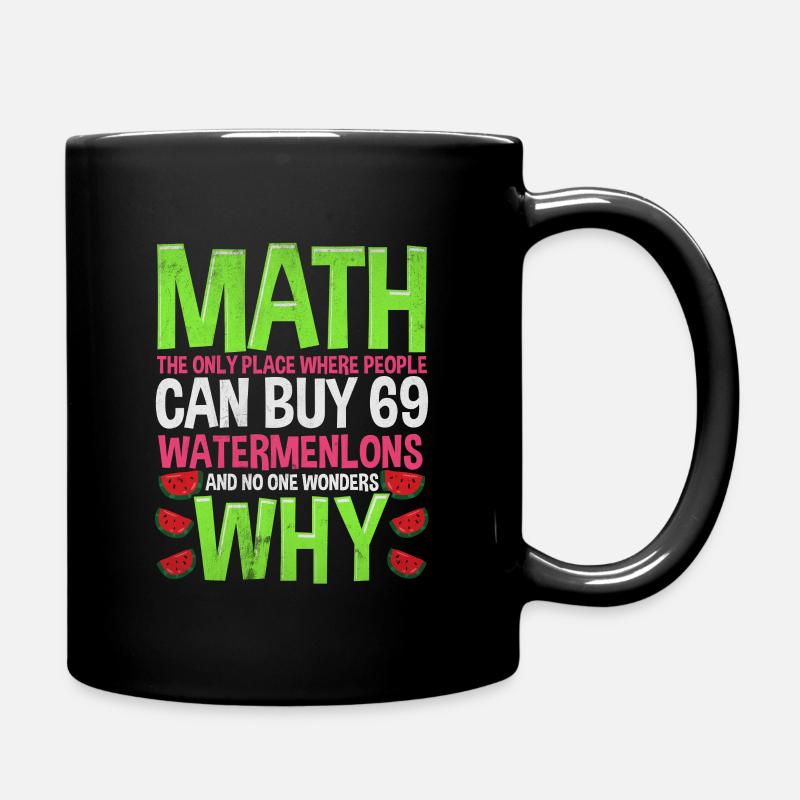 Mathe - Tasse einfarbig - Schwarz