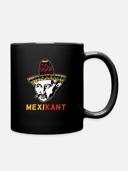 Immanuel Kant Mexiko Philosoph Sombrero - Tasse einfarbig - Schwarz