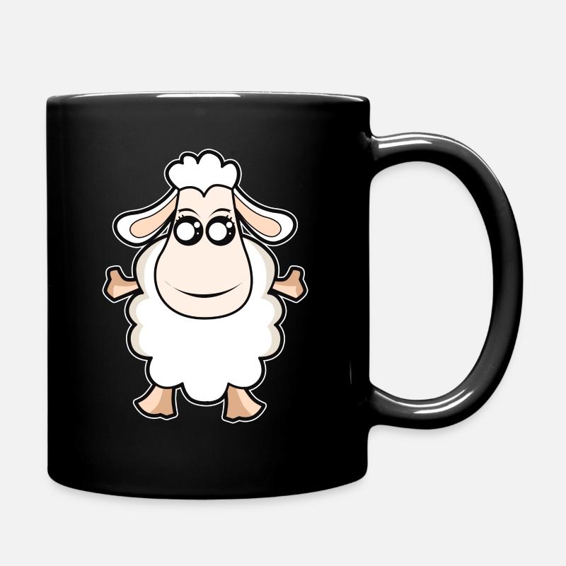 Sheep Funny - Full Colour Mug - black