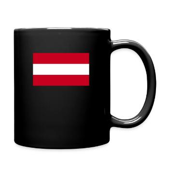 Österreich - Tasse einfarbig - Schwarz - Rechts