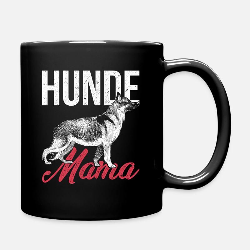 Deutsche Schäferhund - Tasse einfarbig - Schwarz