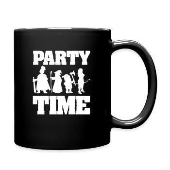 Pen and Paper D20 Dice RPG Player D20 Dice - Full Colour Mug - black - Right