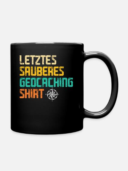 Geocacher Caching Cache Geocache Geocachen Lustig - Tasse einfarbig - Schwarz