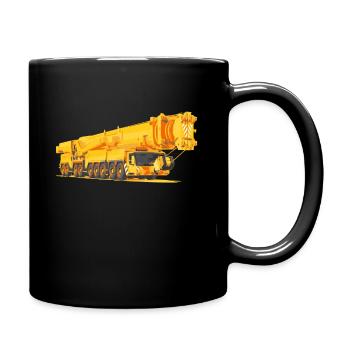 Grue opérateur grue chantier de construction cadeau de travailleur de la construction - Mug uni - noir - Droite