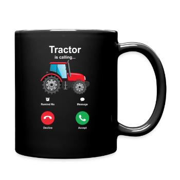 tractor - Full Colour Mug - black - Right