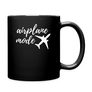 plane - Full Colour Mug - black - Right