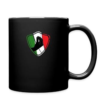 Capisci Italien Handgeste Italienisch Flagge Funny - Tasse einfarbig - Schwarz - Rechts