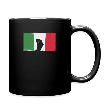 Capisci Italien Handgeste Italienisch Flagge Funny - Tasse einfarbig - Schwarz - Rechts