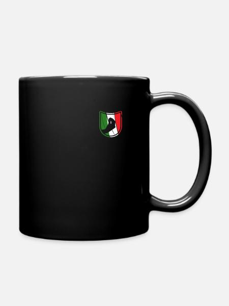Capisci Italie geste de la main drapeau italien drôle - Mug uni - noir