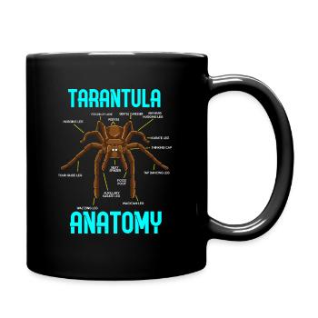 Anatomie de l’araignée tarante - Graphique drôle - Mug uni - noir - Droite